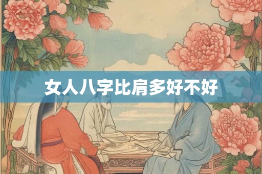 女人八字比肩多好不好
