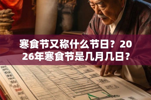 寒食节又称什么节日？2026年寒食节是几月几日？