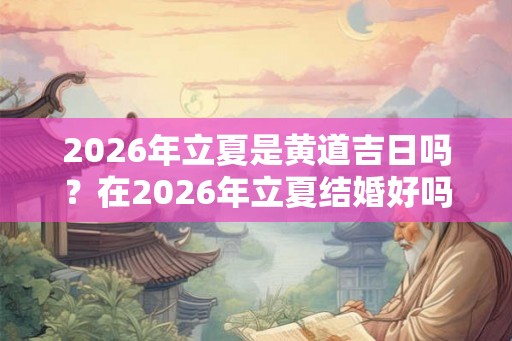 2026年立夏是黄道吉日吗？在2026年立夏结婚好吗？