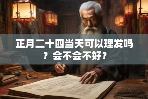 正月二十四当天可以理发吗?会不会不好? 正月二十四当天可以理发吗?会不会不好?