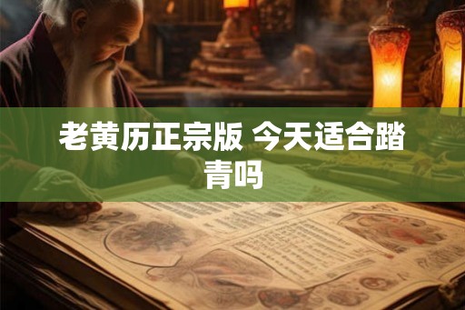 老黄历正宗版 今天适合踏青吗