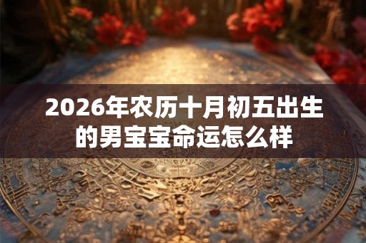 2026年农历十月初五出生的男宝宝命运怎么样
