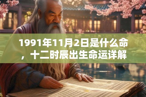1991年11月2日是什么命，十二时辰出生命运详解