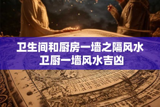 卫生间和厨房一墙之隔风水 卫厨一墙风水吉凶 卫生间和厨房一墙之隔风水 卫厨一墙风水吉凶