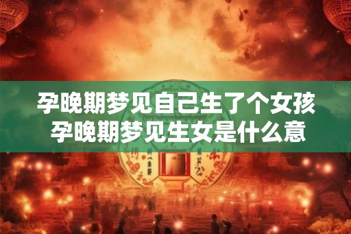 孕晚期梦见自己生了个女孩 孕晚期梦见生女是什么意思