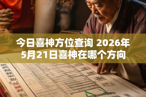 今日喜神方位查询 2026年5月21日喜神在哪个方向