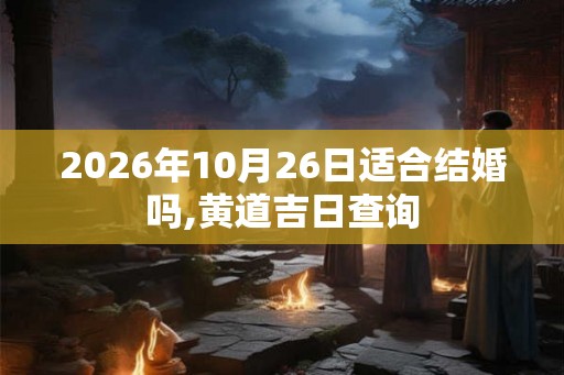 2026年10月26日适合结婚吗,黄道吉日查询