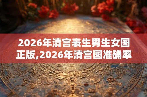 2026年清宫表生男生女图正版,2026年清宫图准确率