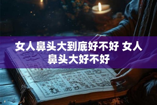 女人鼻头大到底好不好 女人鼻头大好不好