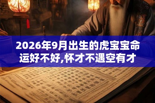 2026年9月出生的虎宝宝命运好不好,怀才不遇空有才华