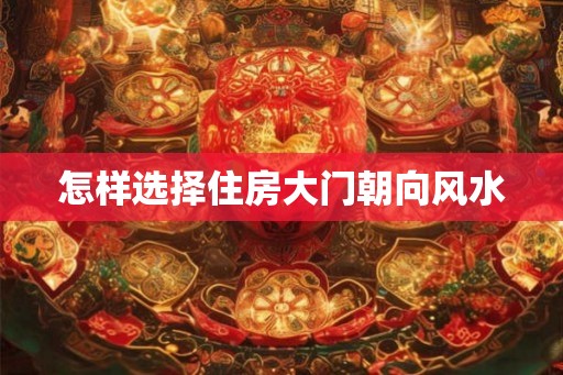 怎样选择住房大门朝向风水