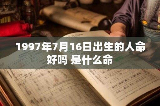 1997年7月16日出生的人命好吗 是什么命