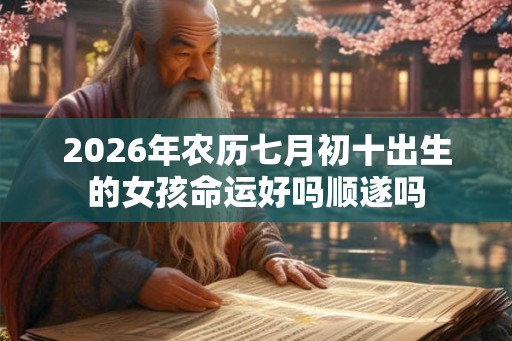 2026年农历七月初十出生的女孩命运好吗顺遂吗