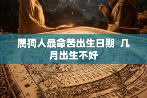 属狗人最命苦出生日期  几月出生不好