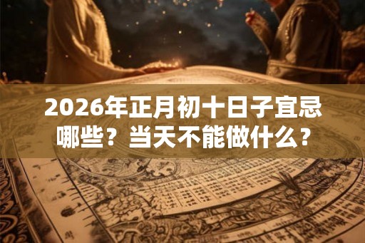 2026年正月初十日子宜忌哪些？当天不能做什么？