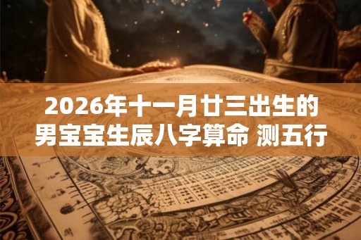 2026年十一月廿三出生的男宝宝生辰八字算命 测五行
