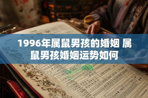 1996年属鼠男孩的婚姻 属鼠男孩婚姻运势如何