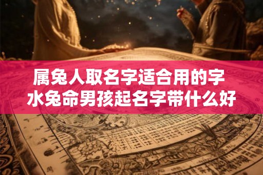 属兔人取名字适合用的字 水兔命男孩起名字带什么好 属兔人取名字适合用的字 水兔命男孩起名字带什么好