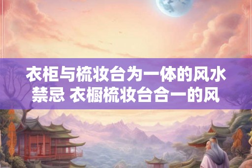 衣柜与梳妆台为一体的风水禁忌 衣橱梳妆台合一的风水忌讳