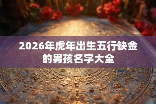 2026年虎年出生五行缺金的男孩名字大全