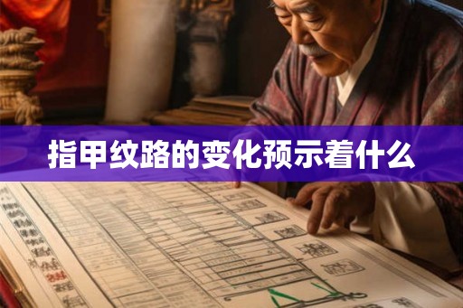 指甲纹路的变化预示着什么 指甲纹路的变化预示着什么