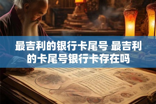 最吉利的银行卡尾号 最吉利的卡尾号银行卡存在吗