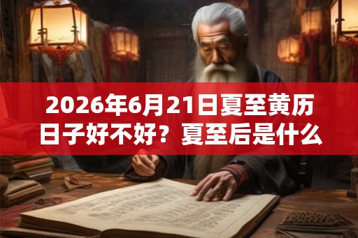 2026年6月21日夏至黄历日子好不好？夏至后是什么节气？