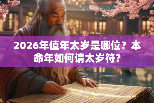 2026年值年太岁是哪位？本命年如何请太岁符？