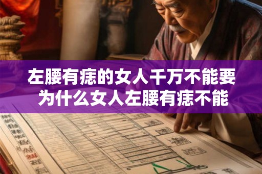 左腰有痣的女人千万不能要 为什么女人左腰有痣不能要