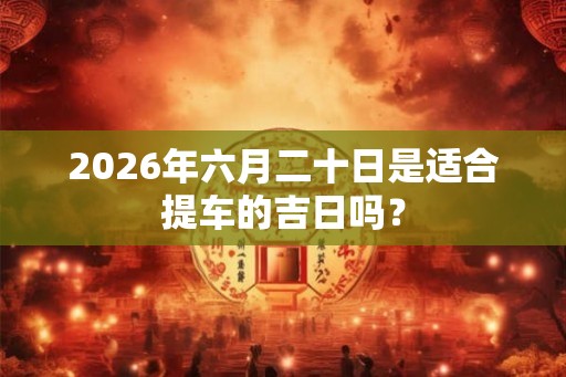 2026年六月二十日是适合提车的吉日吗？