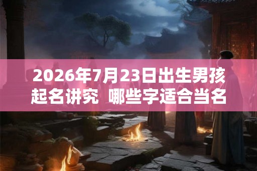 2026年7月23日出生男孩起名讲究  哪些字适合当名字