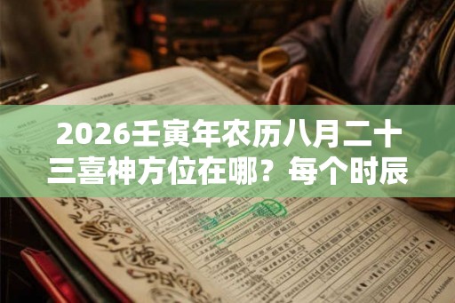 2026壬寅年农历八月二十三喜神方位在哪?每个时辰不一样吗? 2026壬寅年农历八月二十三喜神方位在哪?每个时辰不一样吗?