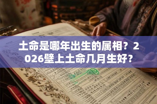 土命是哪年出生的属相？2026壁上土命几月生好？