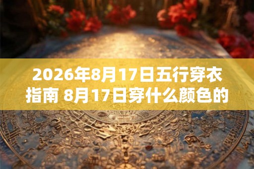 2026年8月17日五行穿衣指南 8月17日穿什么颜色的衣服