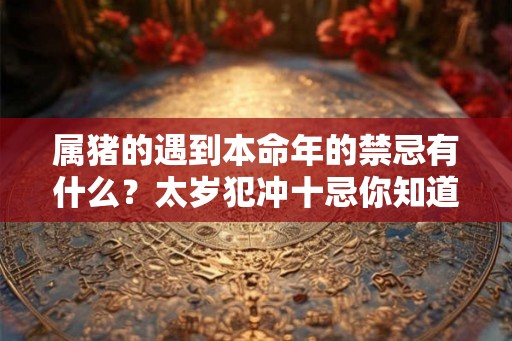 属猪的遇到本命年的禁忌有什么？太岁犯冲十忌你知道几个？
