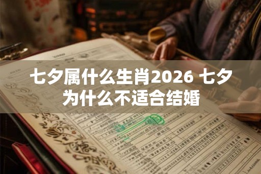 七夕属什么生肖2026 七夕为什么不适合结婚