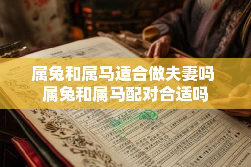 属兔和属马适合做夫妻吗 属兔和属马配对合适吗