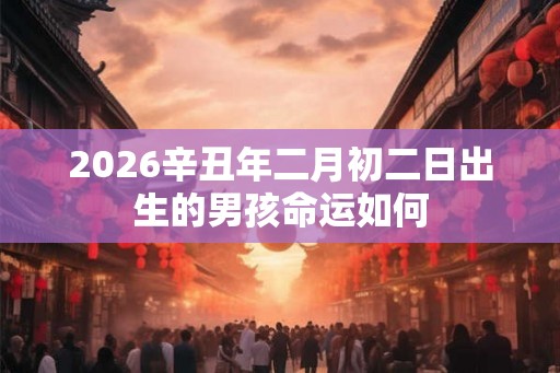 2026辛丑年二月初二日出生的男孩命运如何