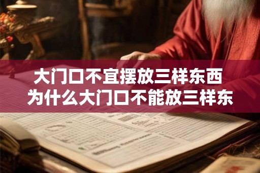 大门口不宜摆放三样东西 为什么大门口不能放三样东西