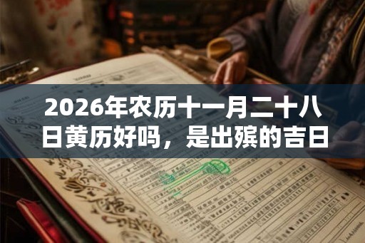 2026年农历十一月二十八日黄历好吗，是出殡的吉日吗？