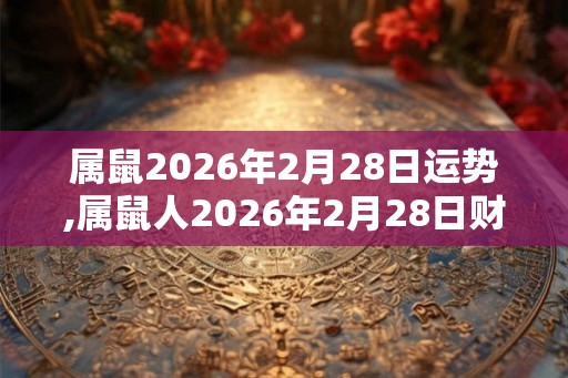 属鼠2026年2月28日运势,属鼠人2026年2月28日财运,生肖鼠2026年2月28日运势