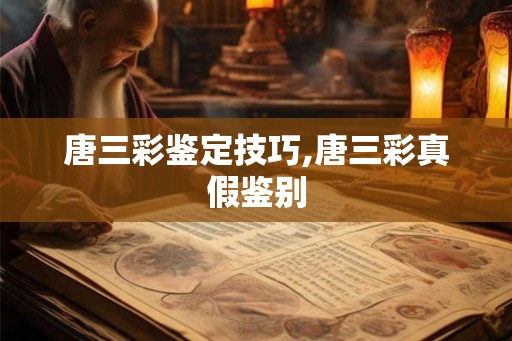 唐三彩鉴定技巧,唐三彩真假鉴别