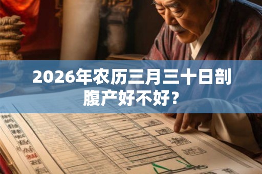 2026年农历三月三十日剖腹产好不好？