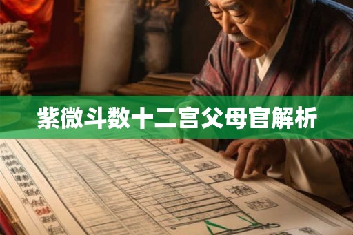 紫微斗数十二宫父母官解析