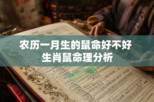 农历一月生的鼠命好不好 生肖鼠命理分析