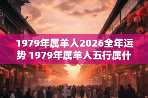 1979年属羊人2026全年运势 1979年属羊人五行属什么