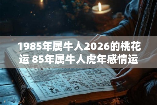 1985年属牛人2026的桃花运 85年属牛人虎年感情运如何