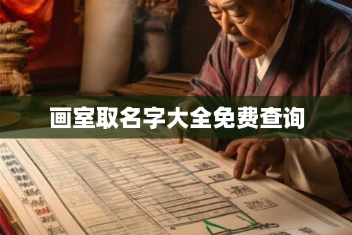 画室取名字大全免费查询