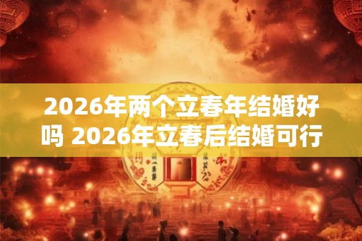 2026年两个立春年结婚好吗 2026年立春后结婚可行吗