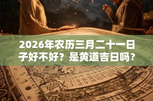 2026年农历三月二十一日子好不好？是黄道吉日吗？